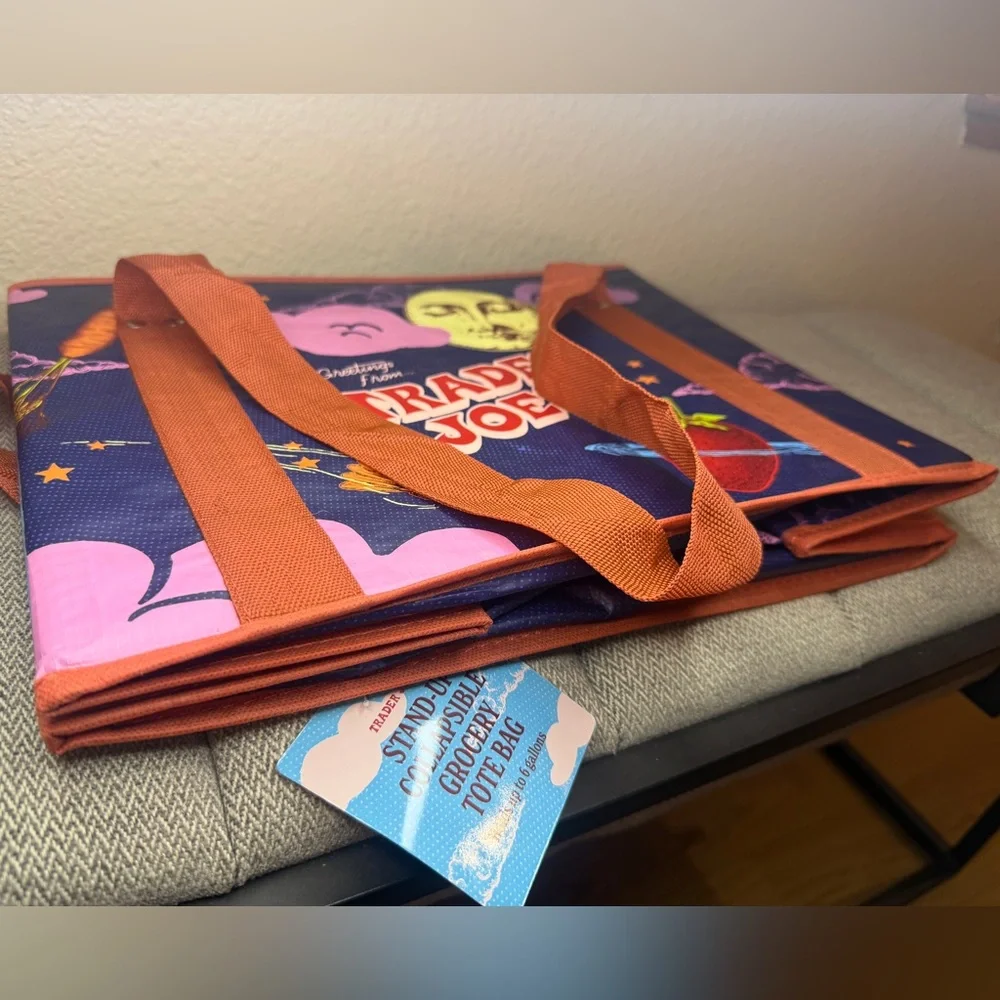 Trader Joe's Stand-Up Collapsible Grocery Tote Bag - Picture 13 of 15
